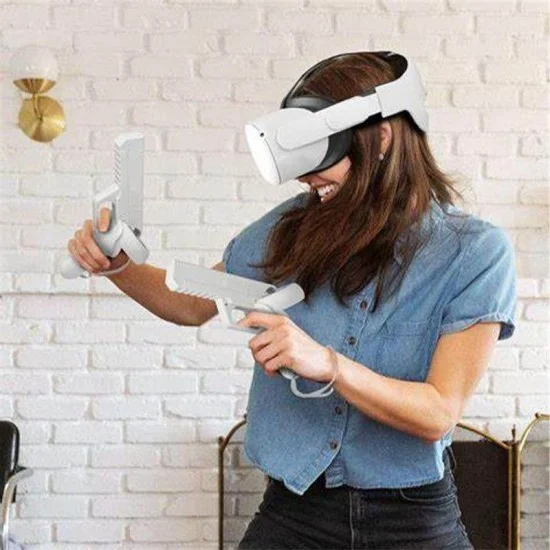 Oculus Quest 2 Pistol Toy - White